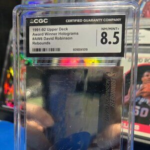 1991-92 Upper Deck AWH #AW6 David Robinson Rebounds (CGC 8.5)